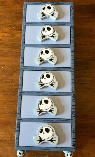Disney Nightmare Before Christmas Haunted Mansion Gift Chest 6 Pin Set 2004 Le