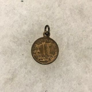 The Lords Prayer - Antique Medal Pendant - Belfast - Made In England