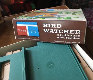 Vintage Tupperware Toys Bird Watcher Birdhouse And Feeder 1960s RARE 3