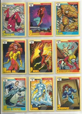 1991 Marvel Universe: Series 2 (impel) Complete Set Of 162 " Base Cards " (1 - 162)