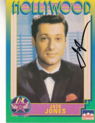 Signed Hollywood Trading Card Of Jack Jones