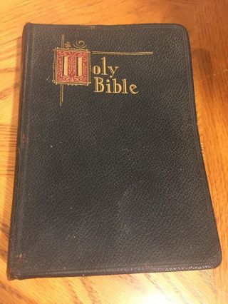Vintage Holy Bible Catholic Edition,  Fine Art Edition,  Illustrated,  1950s