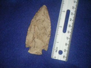 3 1/4 In.  Authentic Arrowhead,  Hopewell From Ky.