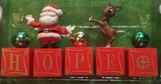 Forever Fun Rudolph The Red Nosed Reindeer Christmas Decor Blocks Hope