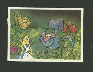 Alice In Wonderland Vintage 1950s Belgium Walt Disney Card 76