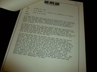Dmc Memos From John Delorean Re: Pricing,  1983 Model Car,  J.  Carson,  Features.