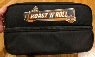 Harley Davidson Motorcycle Roast And Roll Coffee Carrier Picnic Thermos 3