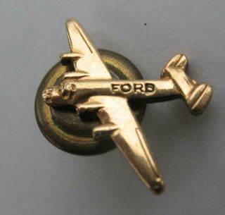 Vintage Wwii Ford Aircraft Bomber Plane Usa Military Pin 1940s