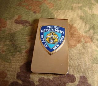 Us City Of York Police Department Souvenir Metal Money Clip