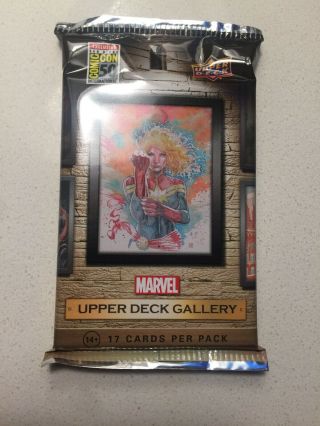 Sdcc 2019 Comic - Con Exclusive Marvel Upper Deck Gallery Trading Card Pack