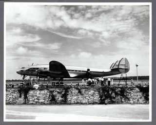 Boac Lockheed Constellation Large Vintage Airline Photo B.  O.  A.  C.  3