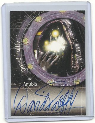 Rittenhouse Stargate Sg - 1 David Palffy (anubis) Autograph Auto Card A51
