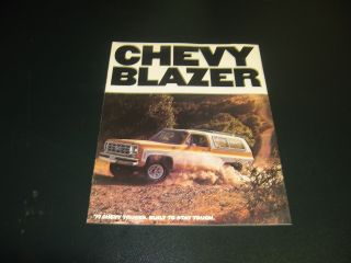 `1977 Chevy Blazer Full Color Brochure