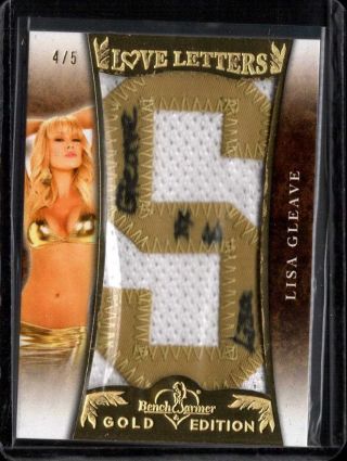 Lisa Gleave 4/5 2013 Benchwarmer Gold Auto Letters