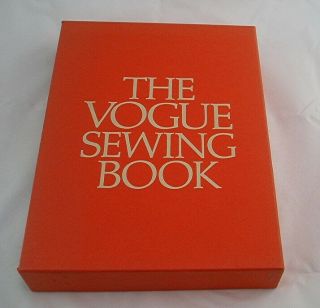Vintage 1970 The Vogue Sewing Book W/slipcover Very Near