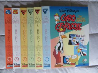 Walt Disney Gyro Gearloose Comics From The Carl Barks Library 1 Thru 6