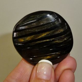 Hypersthene Crystal Polished Smooth Stone 42 grams Quality 2