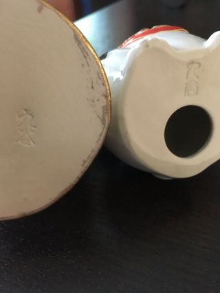 Kutani Yaki Maneki Cat / Neko Porcelain Japanese Pottery - Set Of Two 6