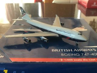 Gemini Jets 1/400 British Airways Boeing 747 - 400 (old Livery)