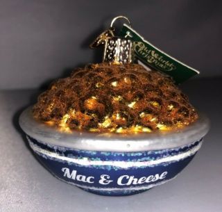 Mac Bowl Macaroni & Cheese 2018 Old World Christmas Tree Ornament With Tag