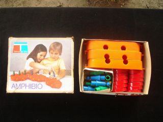 Vintage 1976 Dart Tupperware Toys Amphibio 27 Piece Play Set W/orig Box