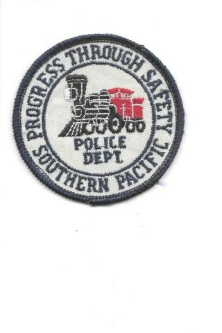 " Rare " Southern Pacific Railroad Police Dept Safety Patch