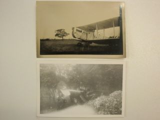 Postcard,  Civil Blackburn Dart & Photograph Crashed Hawker Hart Mk.  1 1938 (raf)