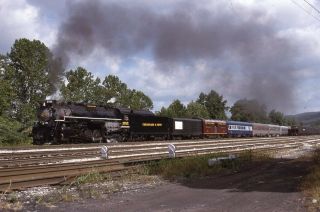 C&o Chesapeake & Ohio Railroad Steam Locomotive Castle Pa 1993 Photo Slide