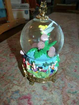 Walt Disney Master Of Animation Marc Davis Peter Pan Tinkerbell Snow Globe 3