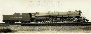 9bb352 Rp 1927 Denver & Rio Grande Western Railroad 2 - 8 - 8 - 2 Locomotive 3608