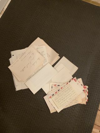 Vintage Handwritten Letters 1960’s England Nantucket College Wall Street Mom