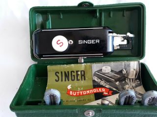 Handheld Singer Sewing Machine With Case Box