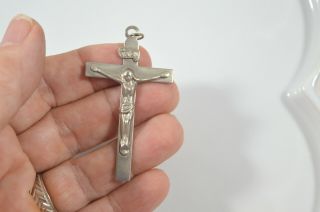 Vintage Cross Crucifix Pendant I Am A Catholic Notify A Priest Cross Crucifix