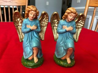 Vintage Paper Mache Nativity Angels - Made In Italy