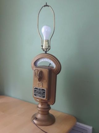 Vintage Duncan Industries Parking Meter Lamp
