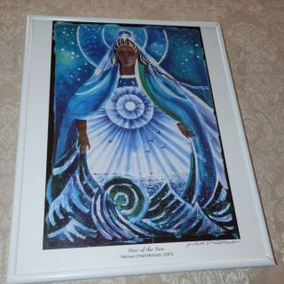Framed Print Of Mary Star Of The Sea By Michael Oneill Mcgrath Osfs Signed