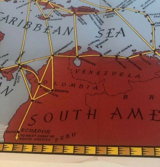 PAN AMERICAN WORLD AIRWAYS System CarIbbean Area ROUTE MAP - 5