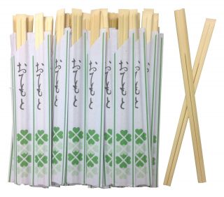 Shirakiku Individual Packed Disposable Wooden Chopsticks In Bags,  100 Pair