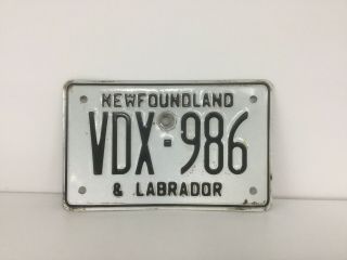 Newfoundland & Labrador Off Road Licence Plate
