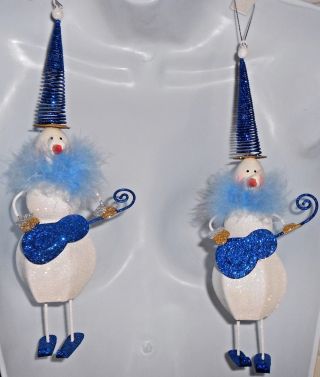 Christmas 9 1/2 " Snowmen Ornaments