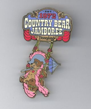 Disney 45th Country Bear Jamboree Teddi Berra On Swing Slider Cast Le 500 Pin
