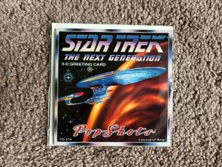 Star Trek Sttng Locutus Of Borg Popshots Birthday Greeting Card Rare