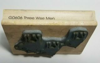 Three Wise Men Christmas Holiday Silhouette Wood Rubber Stamp G0606 3