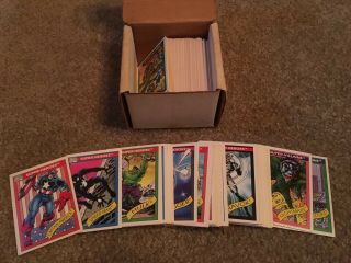 1990 Marvel Universe Trading Cards Complete Base Set,  1 - 162 With Checklist Mcu