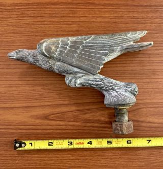 Vintage Hood Ornament Possibly.  It Is Vintage.  And Looks To Be Cast Steel