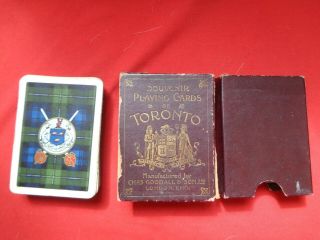 Antique Playing Cards Goodall Souvenir Canada With Joker