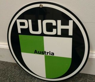 Puch Scooter Motorcycle Motorcycles Sign.  Austria