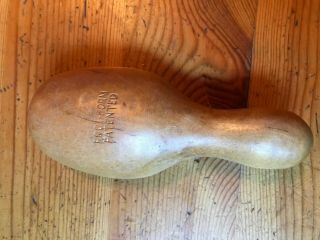 Vintage Foot Form Patented Darning Egg Wooden Wood Sock Darner 5.  5 By 2.  5