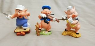 Walt Disney Classics Figurine Wdcc The Three Little Pigs Set