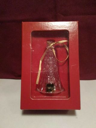 L35 Vintage Mikasa Heavenly Music Crystal Bell Christmas Ornament Bo X